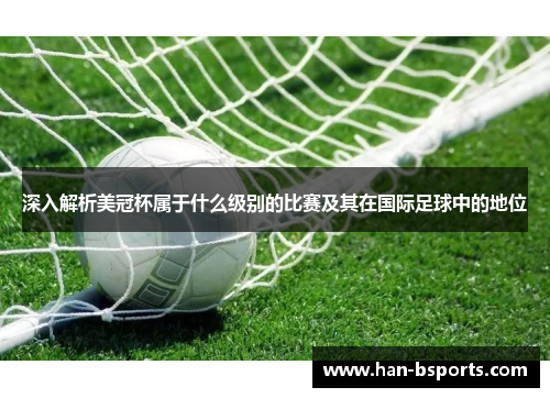 深入解析美冠杯属于什么级别的比赛及其在国际足球中的地位